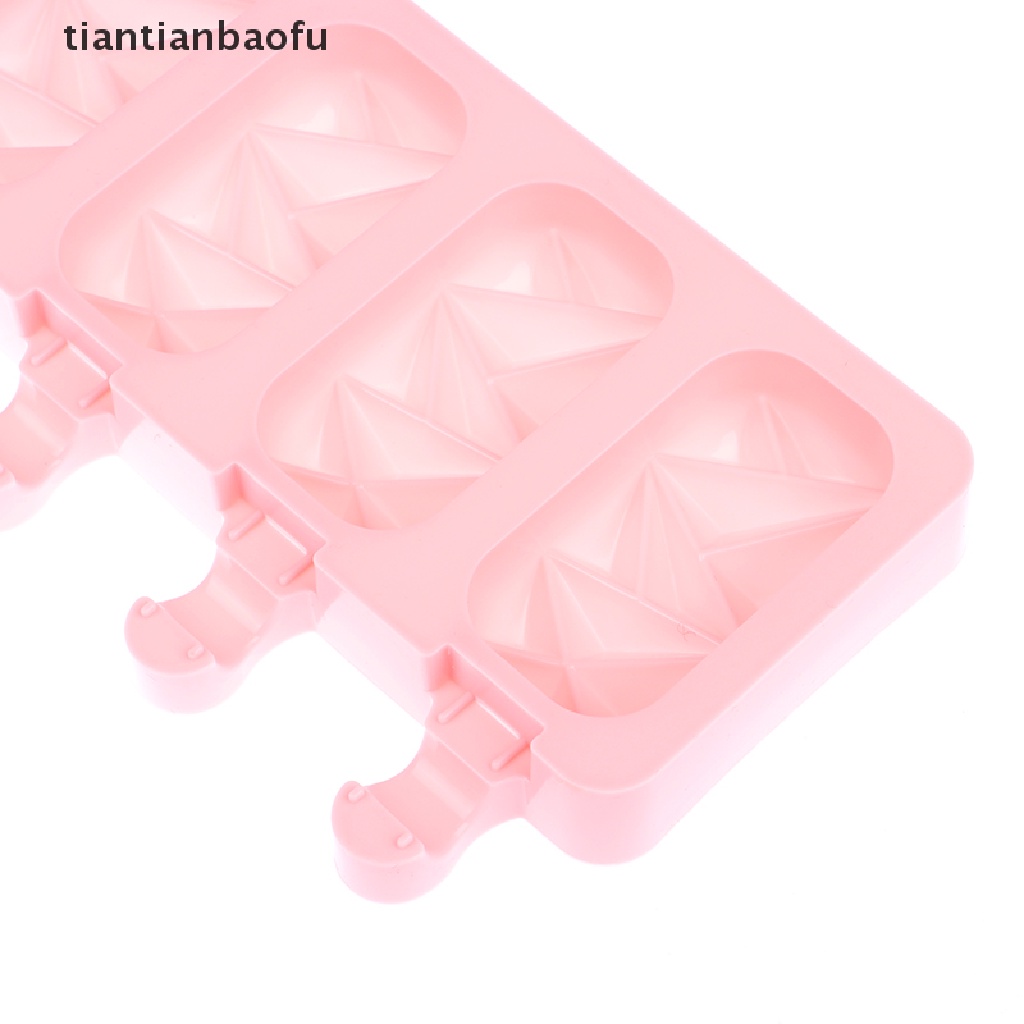 [tiantianbaofu] Cetakan Es Loli Bentuk Berlian DIY Coklat Pastry Silicone Mold Ice Cream Maker Butik