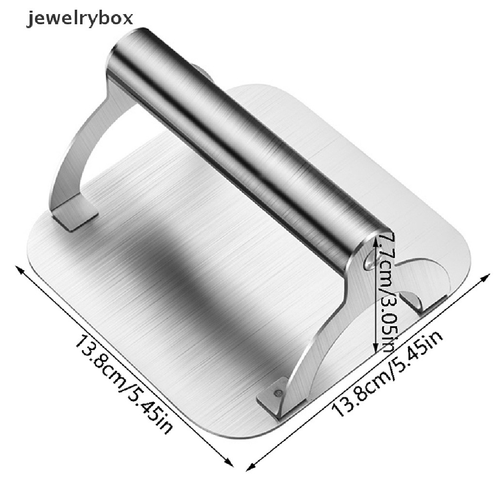 [jewelrybox] Smash Burger Press Burger Press Patty Maker Stainless Steel Anti Lengket Professional Heat-resisg Burger Smasher Griddle Butik