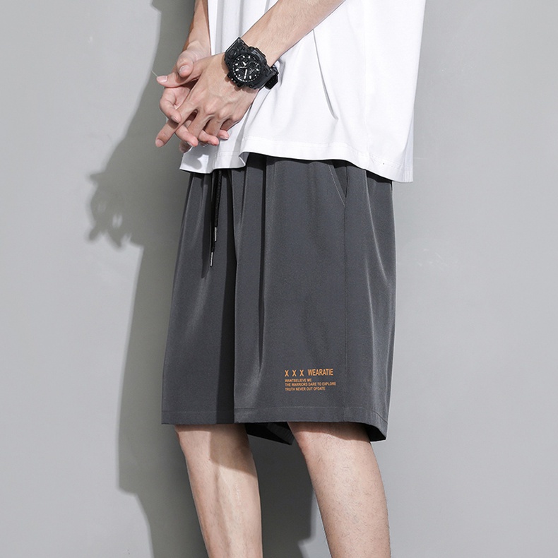 Celana Pendek Pria Sport Casual Olahraga Versi Longgar Elastisitas Cepat Kering Fashion Shorts K5161A