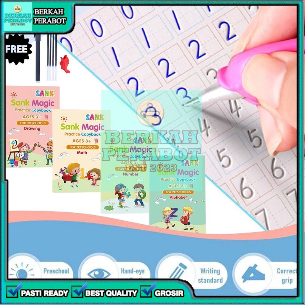 

[BPB] 4 BUKU SET MAGIC PRACTICE BOOK ORIGINAL SANK MAGIC BOOK BISA DIHAPUS
