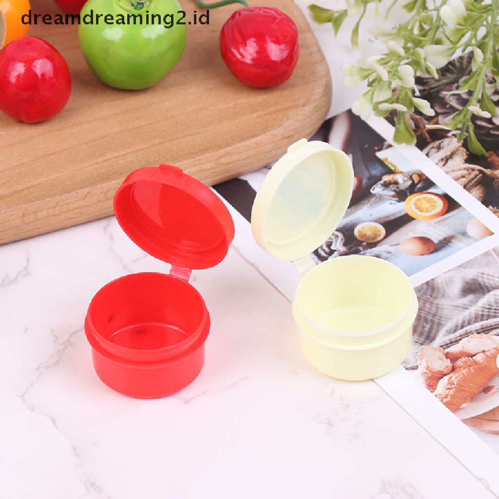 (hot) Botol Peras Bumbu Mini Salad Dressing Kecap Squeeze Jar Container Kotak Makan Portable Plastik//