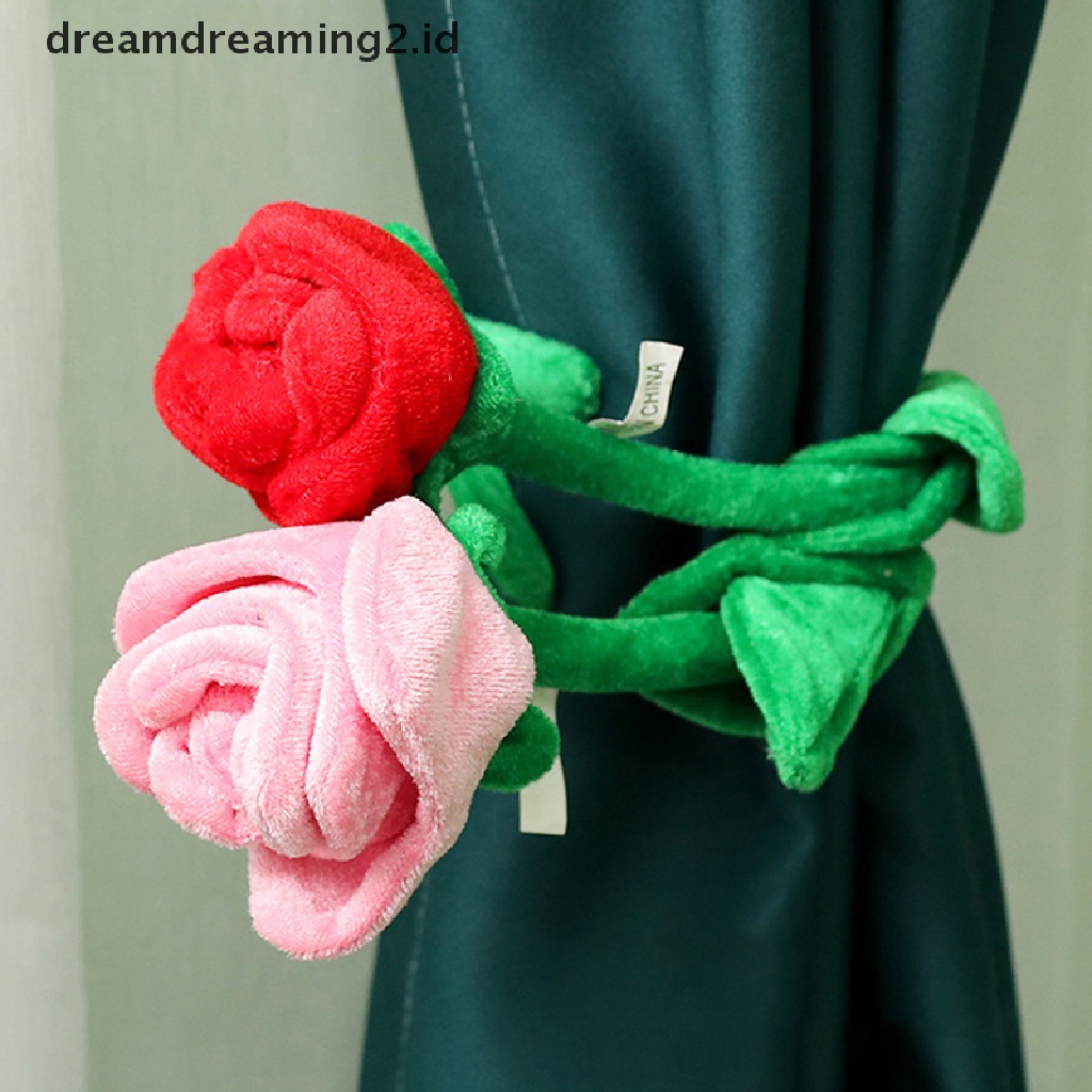 (hot) 1pc Kartun Bunga Mawar Boneka Mainan Mewah Lembut Valene's Day Gift Untuk Anak Perempuan//