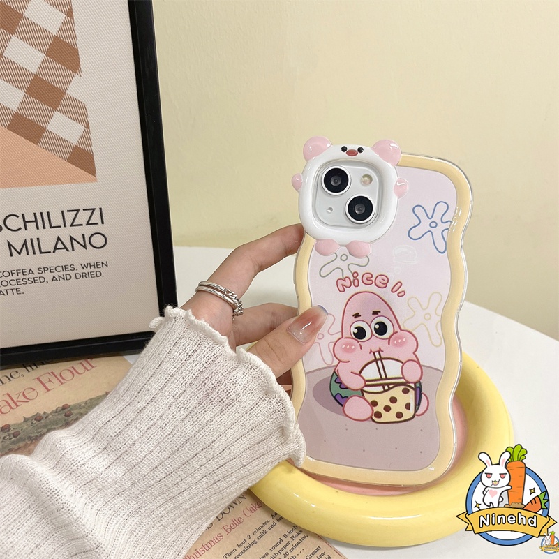 IPHONE Casing Kompatibel Untuk Iphone14 13 12 11 Pro Max X Xr Xs Max7 8 6 6s Plus SE Pasangan Motif Animasi Lucu Monster Kecil Lensa Casing Ponsel Halus Lembut Shockproof Cover Pelindung