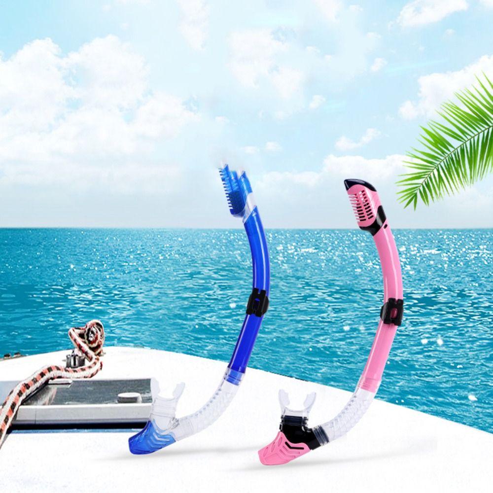 Lanfy Diving Snorkel Tube Full Dry Untuk Under Water Air Alat Pernafasan Pernafasan Renang Tube Alat Menyelam Cocok Dewasa Anak Underwater Snorkeling Dry Breathing Tube