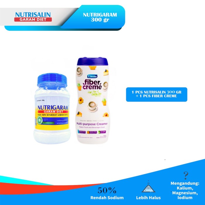 

[Ready-Stock]Cod Bundle Nutrigaram 300 gram x FiberCreme Jar 168gr