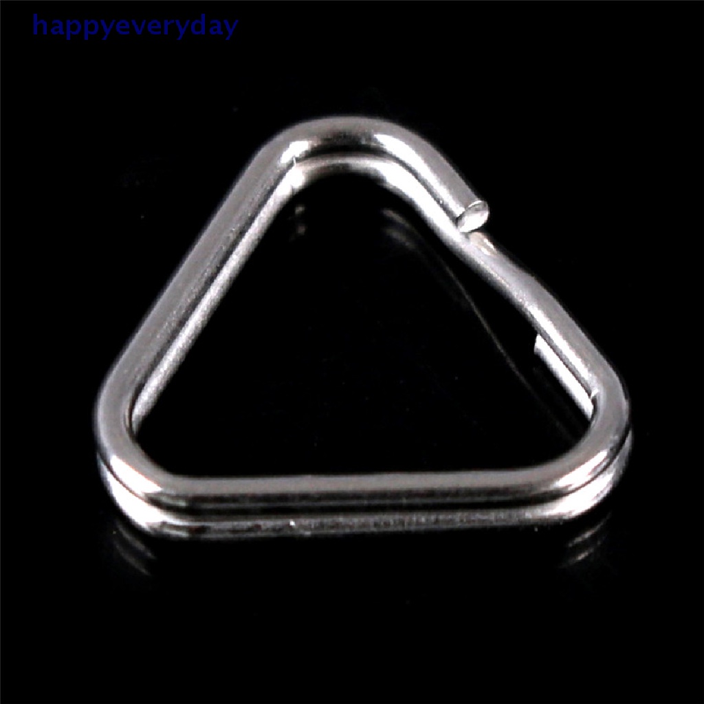 [happy] 4pcs Pengganti Chrome Finish Split Ring Tali Kamera Segitiga Rings Hook [ID]