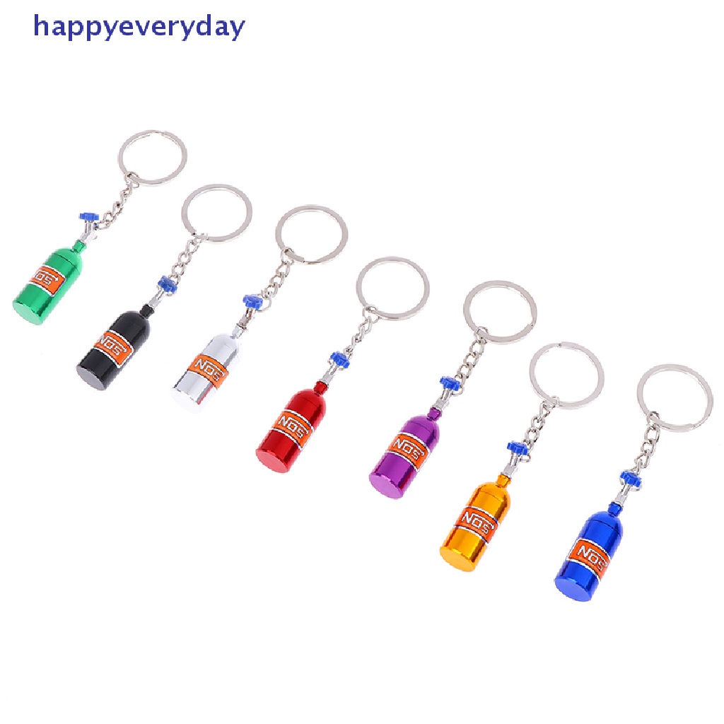 [happy] 1pc NOS Nitrous Oxide Bottle Key Chain Gantungan Kunci Keyring Stash Pill Box Storag [ID]