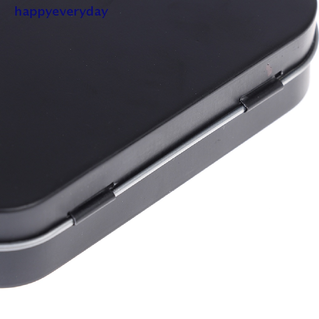 [happy] Survival Kit Tin Kecil Kosong Metal Tin Flip Kotak Penyimpanan Case Organizer Untuk Uang Koin Permen Kunci [ID]