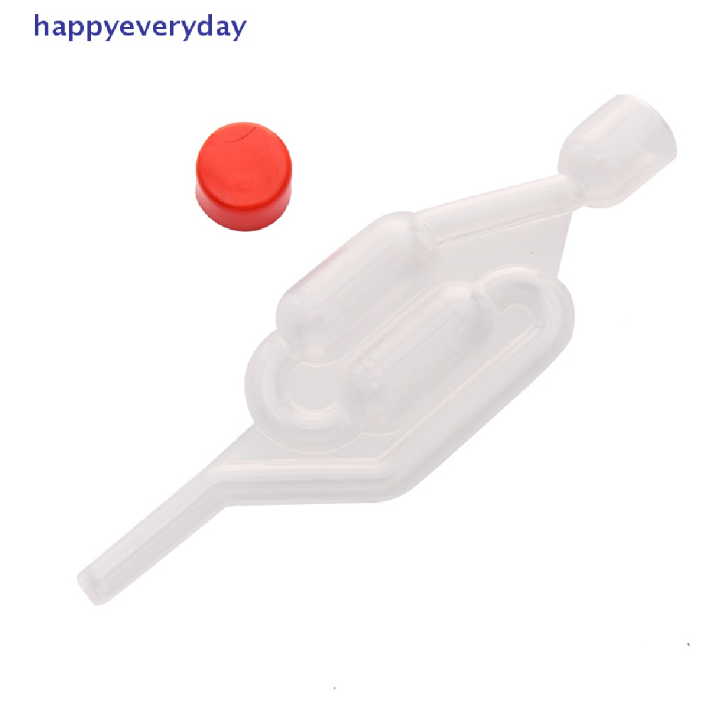 [happy] Wine Fermentasi Airlock Valve Plastik Alat Seduh Bir Segel Knalpot Satu Arah [ID]