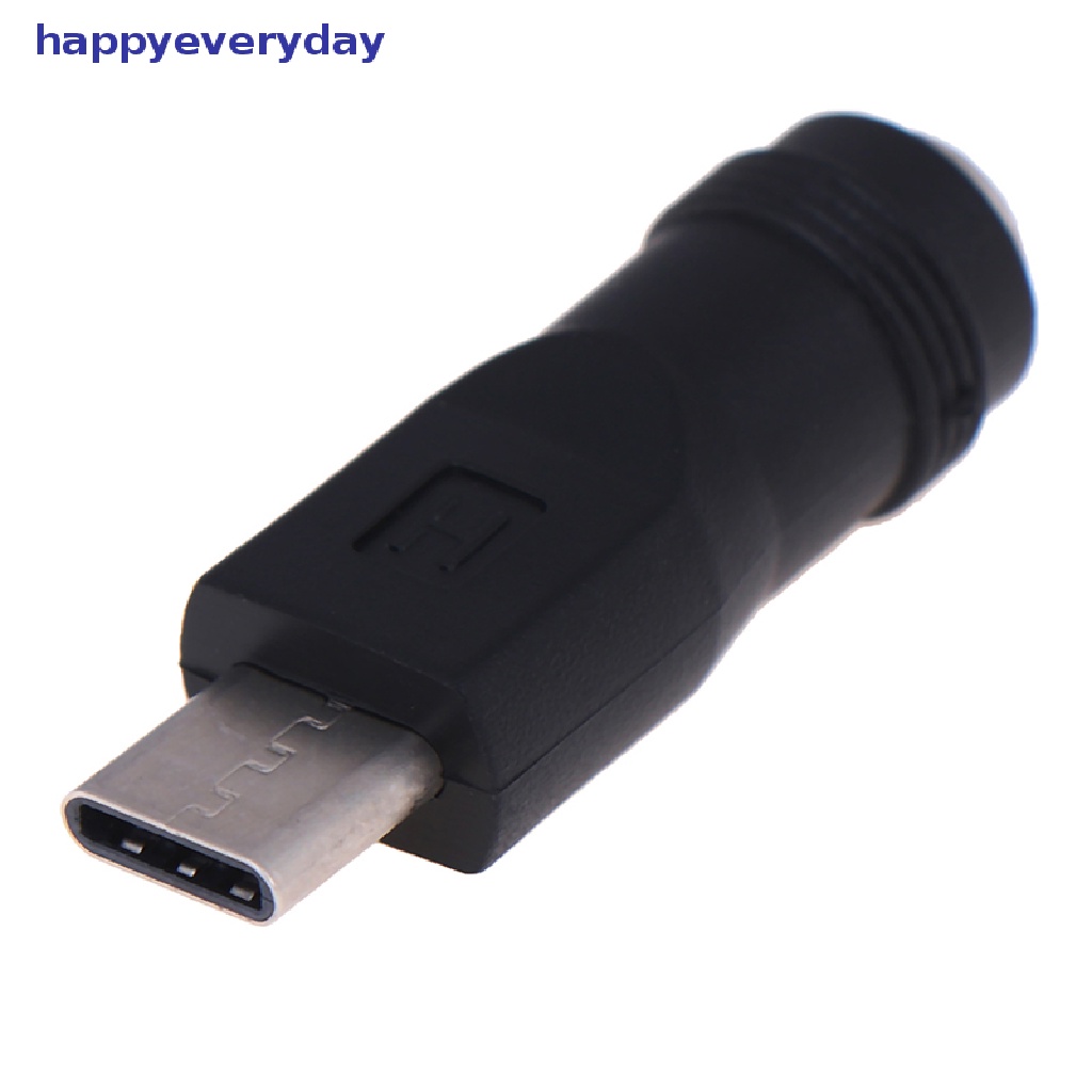 [happy] 1pcs jack Female 5.5 * 2.1mm Ke Type-C 3.1 Male Plug 90per180derajat Adaptor DC [ID]