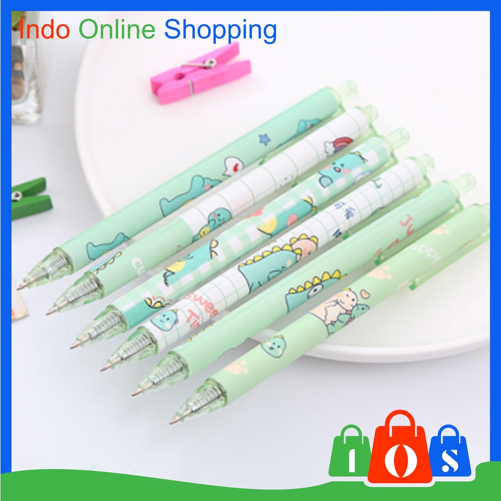 

IOS 558 Pulpen Pelajar Dan Kantor Pena Lucu Motif Dinosaur Pulpen Gel Motif Cartoon Import COD