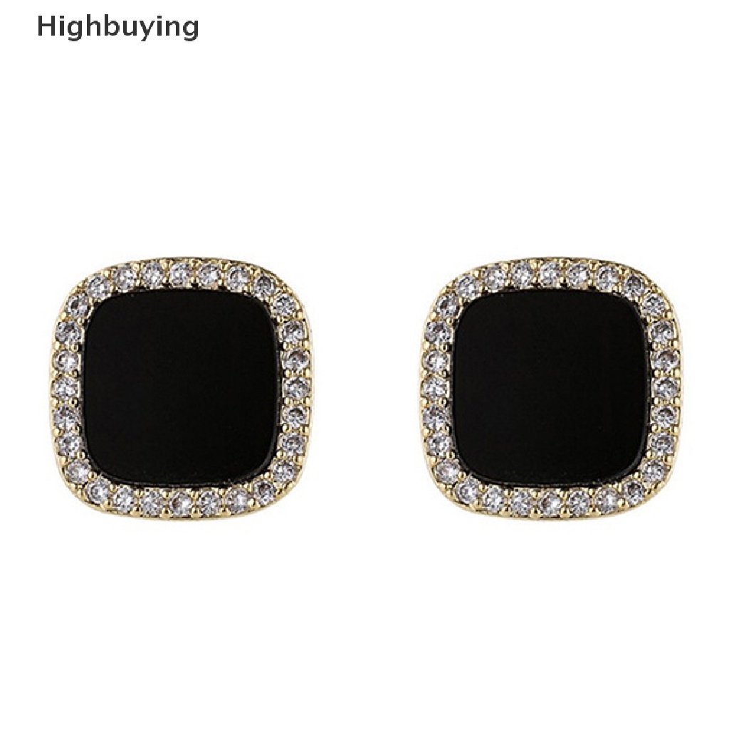 Hbid Anting Cubic Zirconia Kristal Berlian Imitasi Ear Studs Earrings Perhiasan Pernikahan Glory