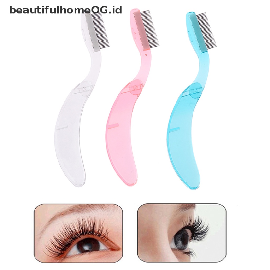 // Lebaran// 1Pcs Sisir Alis Lipat Pemisah Bulu Mata Alis Eyelash Grooming Brush **