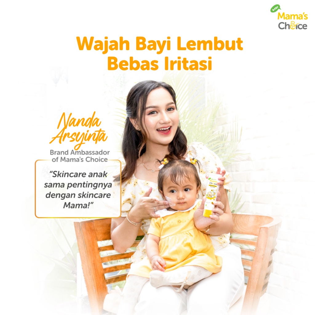 Cream Wajah Bayi | Mama's Choice Baby Daily Nourishing Face Cream - Skincare Bayi Krim Pelembab Muka Bayi terdaftar BPOM