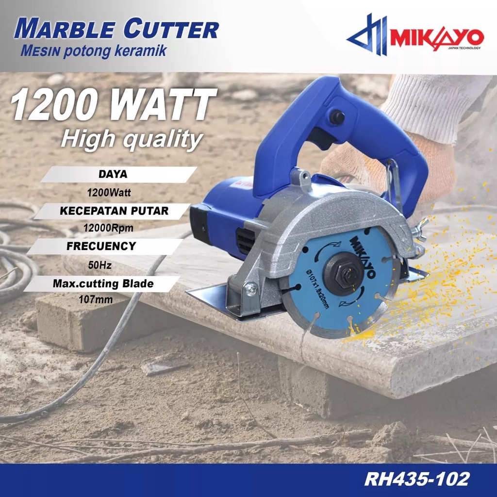 MIKAYO MESIN POTONG KERAMIK J110 - 4&quot; MARBLE CUTTER J110 MARBLE CUTTER MARMORSCHNEIDER CORTADOR DE MARMOL