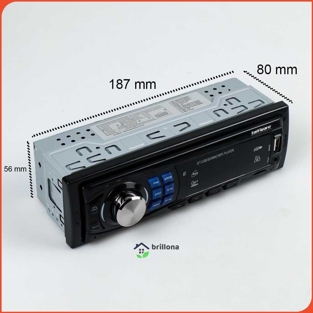 Taffware Tape Audio Mobil MP3 Player Bluetooth Wireless ISO Plug - MP3-S210L