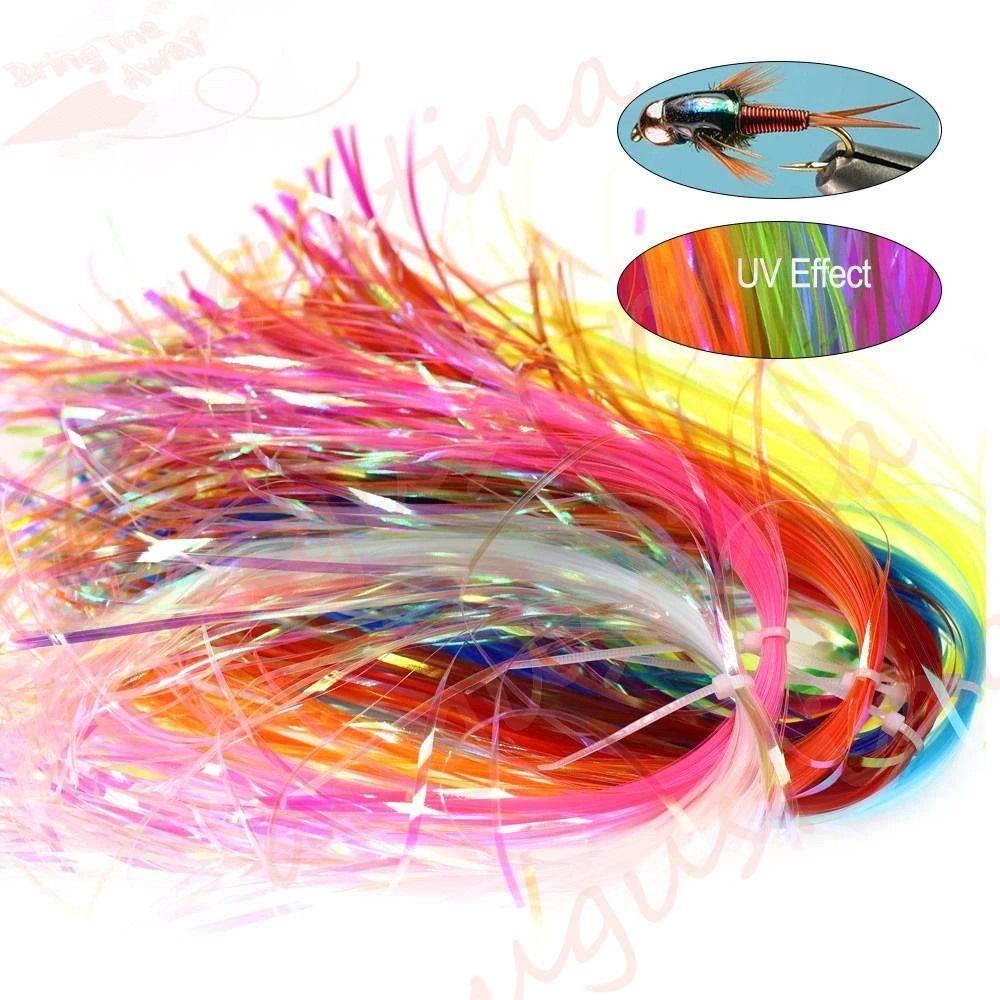 Agustina Assist Hooks Line Alat Pancing Flash Shining Tinsel Streamer Umpan Pancing Jig Hook Streamer