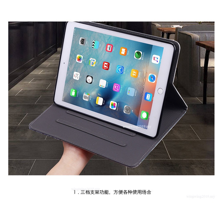 Untuk Ipad9 8 7 6 5mini1/2/3/4/5/6 Air /2/3 Pro 9.7 /10.5 Shockproof New Ipadair2 Casing Pelindung Tidur2018Tablet Mini2 /4 Leather Case3Fashion Cover Mini6 Case Silikon