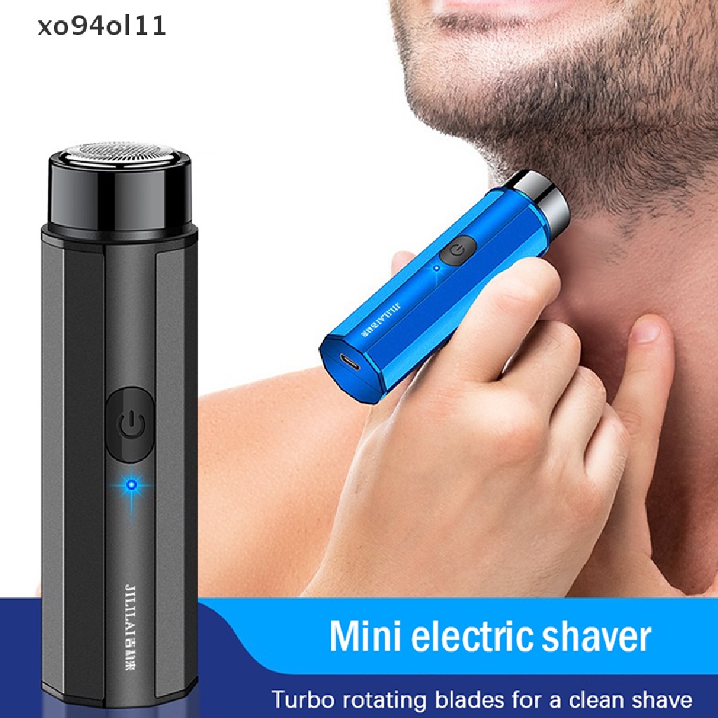 Xo 2022alat Cukur Elektrik Mini Pria Portable Electric Razor Beard USB Shaver OL