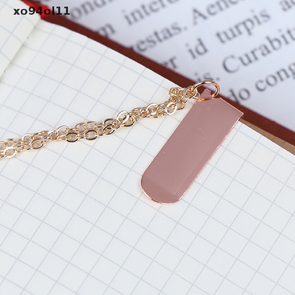 Xo 1PC Rabbit Bookmark Liontin Penanda Buku Metal Bookmark Perlengkapan Kantor Sekolah OL