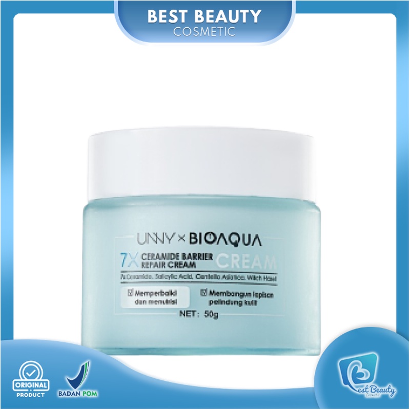 ★ BB ★ BIOAQUA 7X Ceramide Skin Barrier Repair Moisturizer Cream 50g - Pelembab Wajah Cream