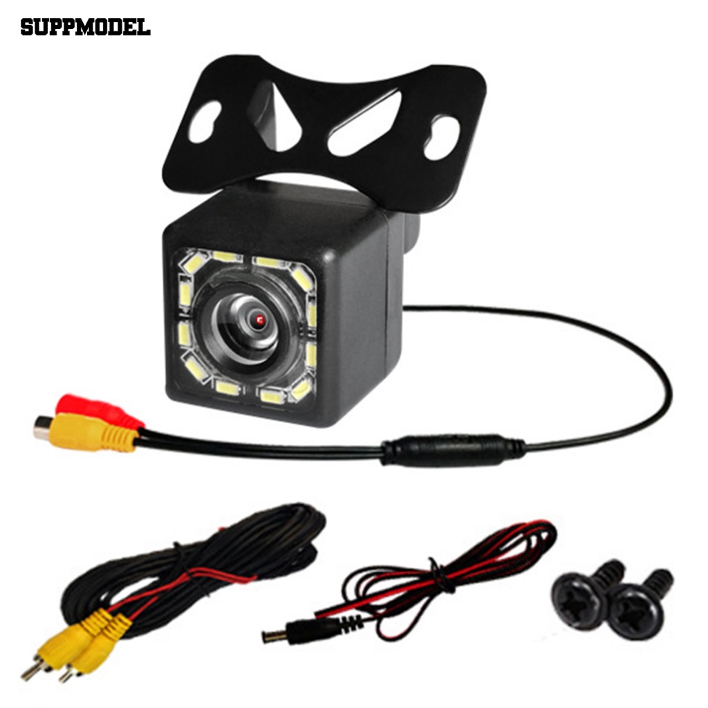 Suppmodel 1set Kamera Cadangan Mobil Handal Aksesoris Mobil Good Night Vision Car Backup Camera 4per8 /12 Lampu LED