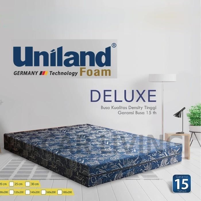 Uniland Deluxe Kasur Busa Tebal 20 Cm Uniland Foam Deluxe Biru 180x200