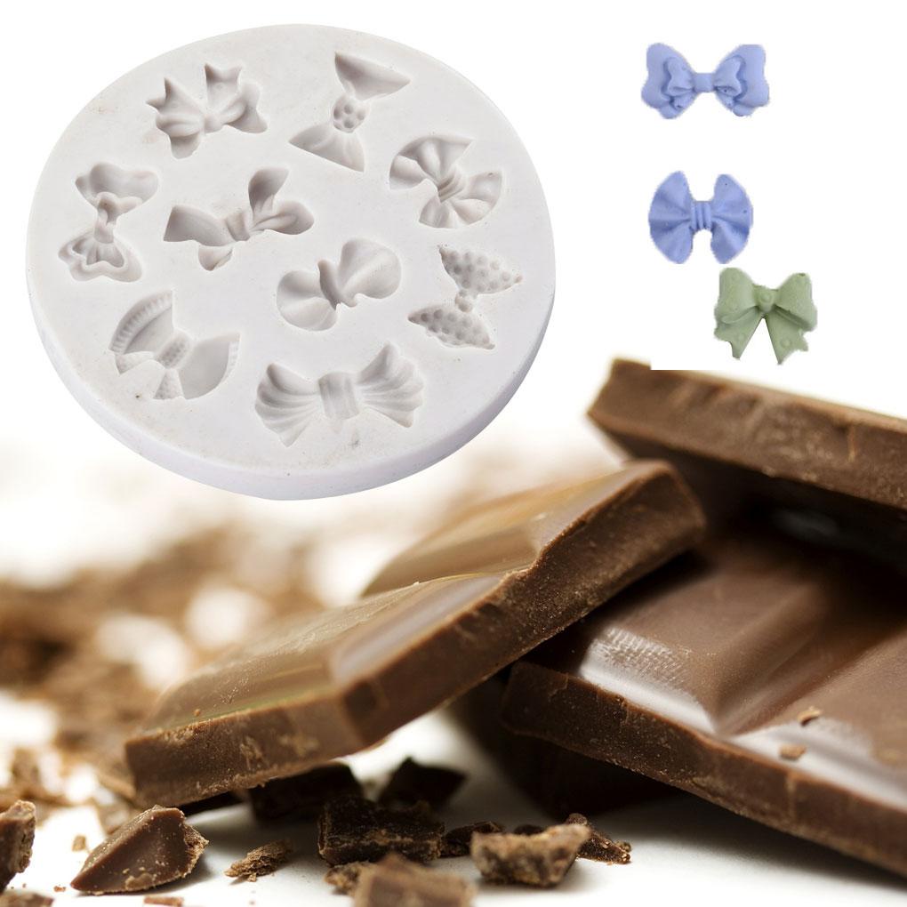 Fondant Kue 9rongga Busur Cetakan Kartun Cetakan Coklat Dekorasi Cetakan Cookies Bakeware Gula Alat Dapur Rumahan