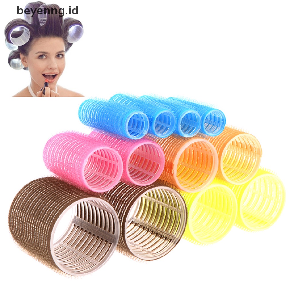 Beyen Self Grip Rollers Cling Stick Pengeriting Rambut Ikal Gelombang Styling Salon Setg Alat ID