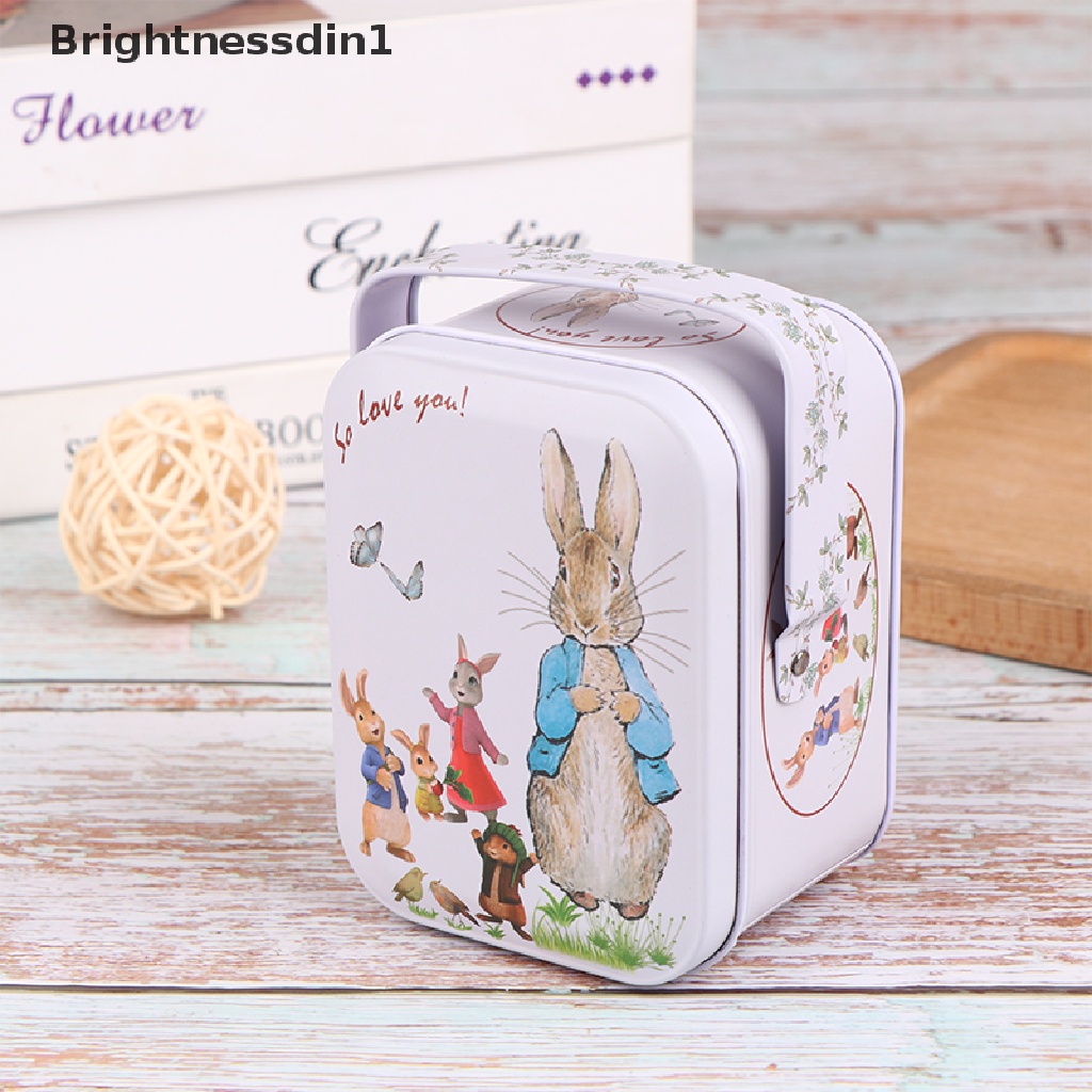 [Brightnessdin1] Vintage Kecil Koper Penyimpanan Tin Candy Box Gift Box Earphones Box Case Rumah Organizer Portable Butik