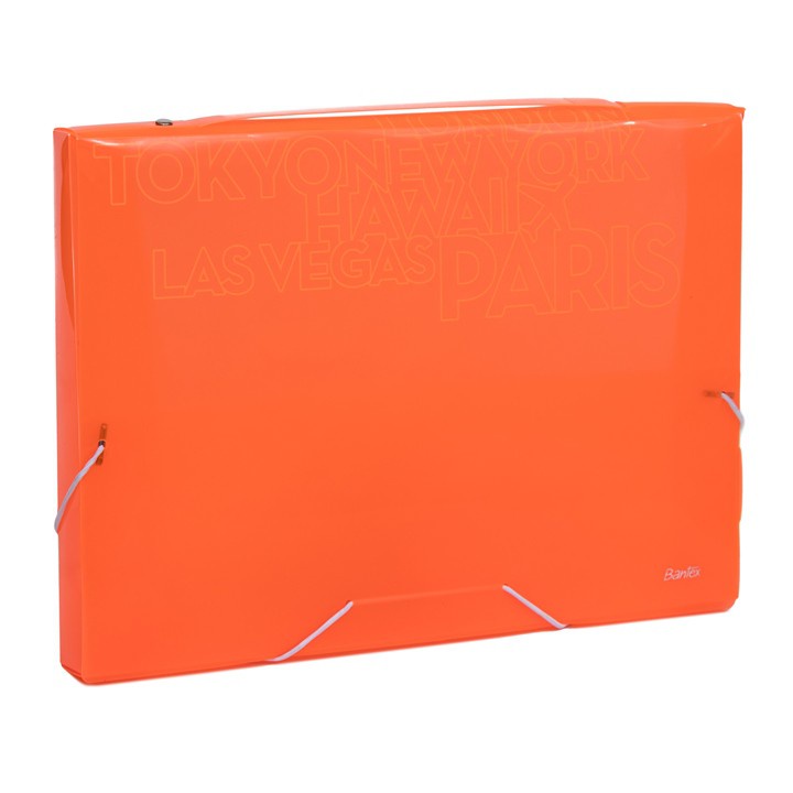 

Bantex Document Box Smart Pocket Map Tali Plastik Folio F4 Motif Fancy Jolly Bright Orange