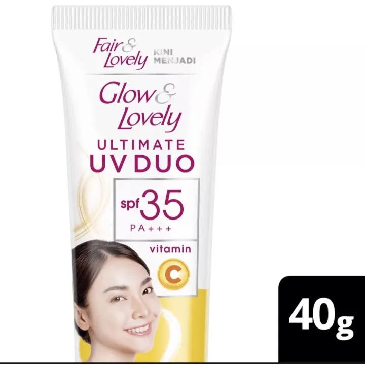 Fair Lovely Ultimate UV Duo Krim Vit C SPF 35 PA+++ Serum Sunscreen 20g