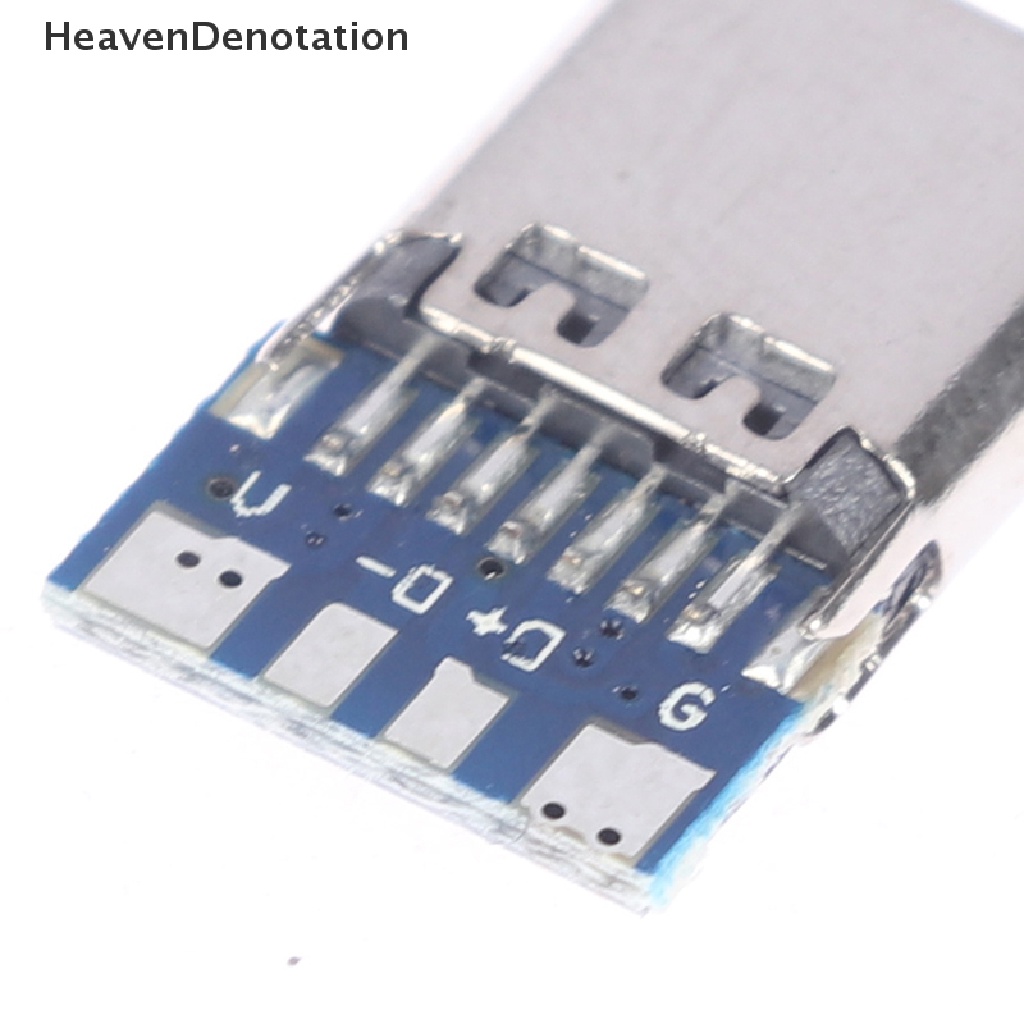 [HeavenDenotation] 10pcs Konektor USB 3.1 Tipe C 14pin Female Socket Wadah Melalui Lubang HDV