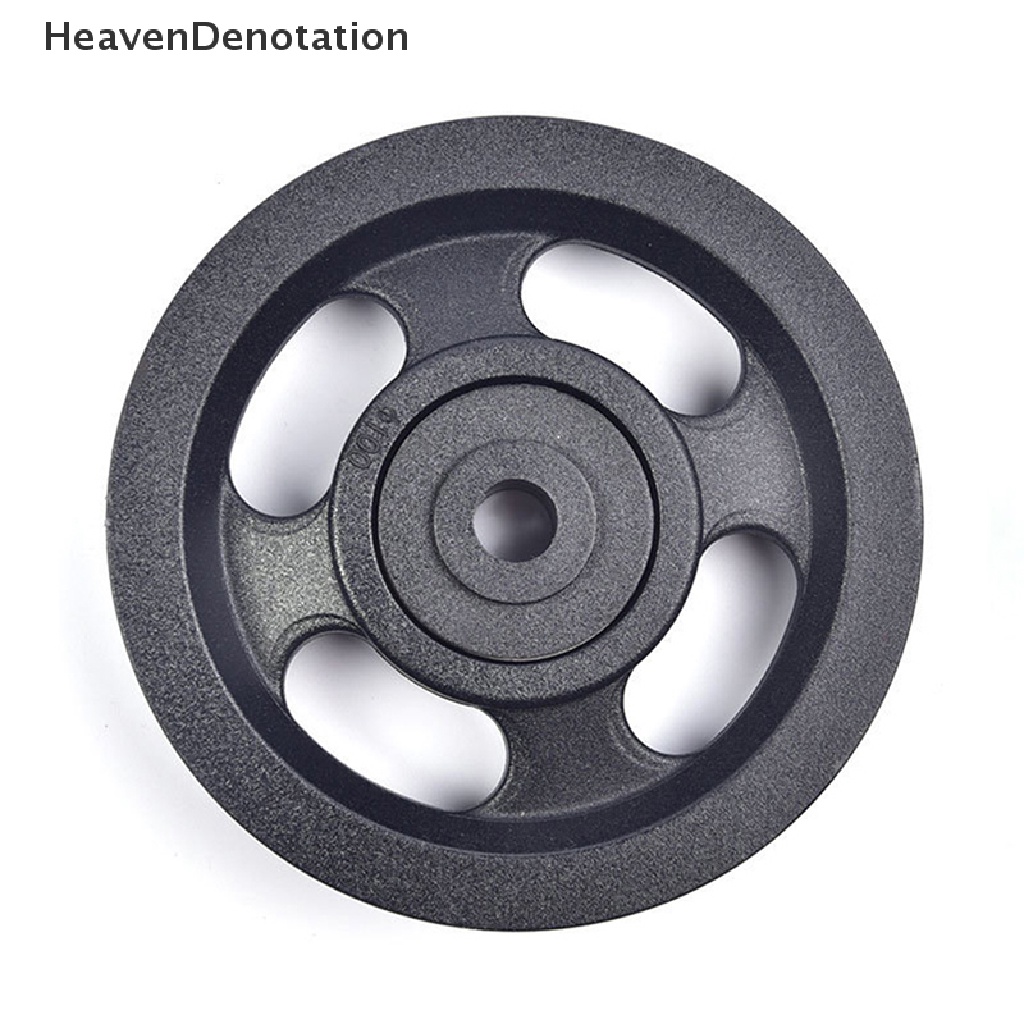 [HeavenDenotation] 1pc 100mm Bahan Abs Hitam Bantalan Katrol Roda Kabel Peralatan Gym Bagian Wearproof HDV