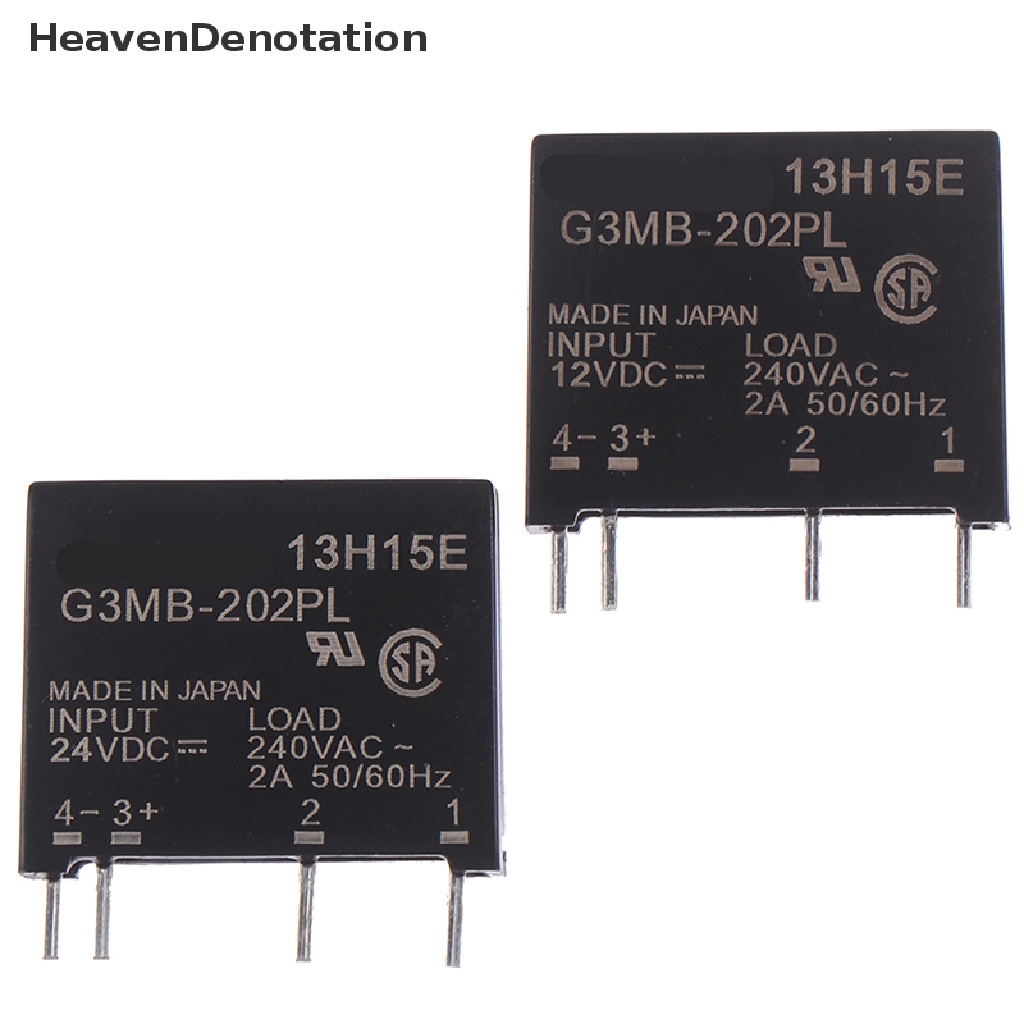 [HeavenDenotation] Baru 1/2PCS 12V/24V G3MB-202P DC-AC PCB SSR Solid State Relay Modul HDV