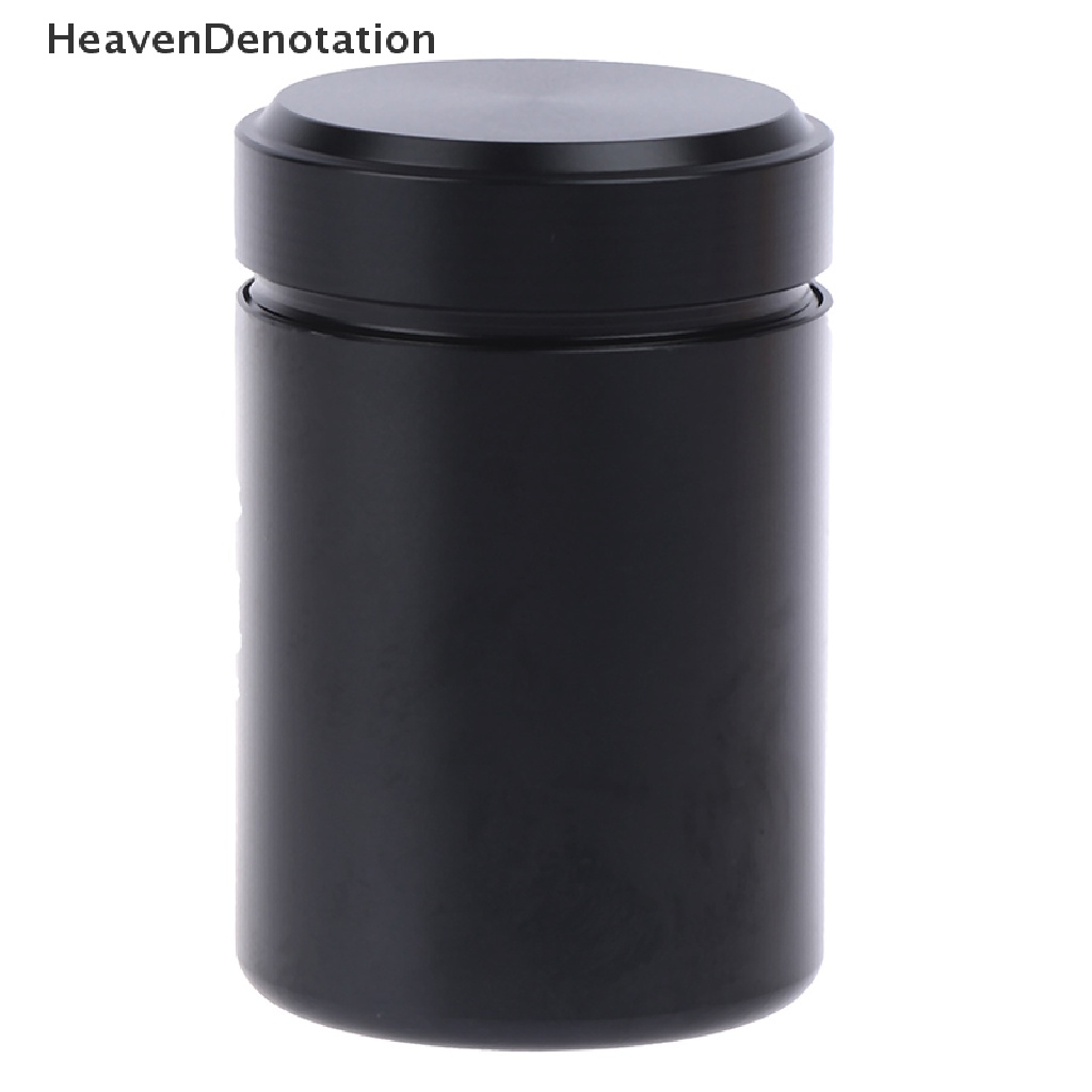 [HeavenDenotation] 1x Wadah Kedap Udara Wadah Aluminium Herb Stash Jar Metal Sealed Can Tea Jar HDV