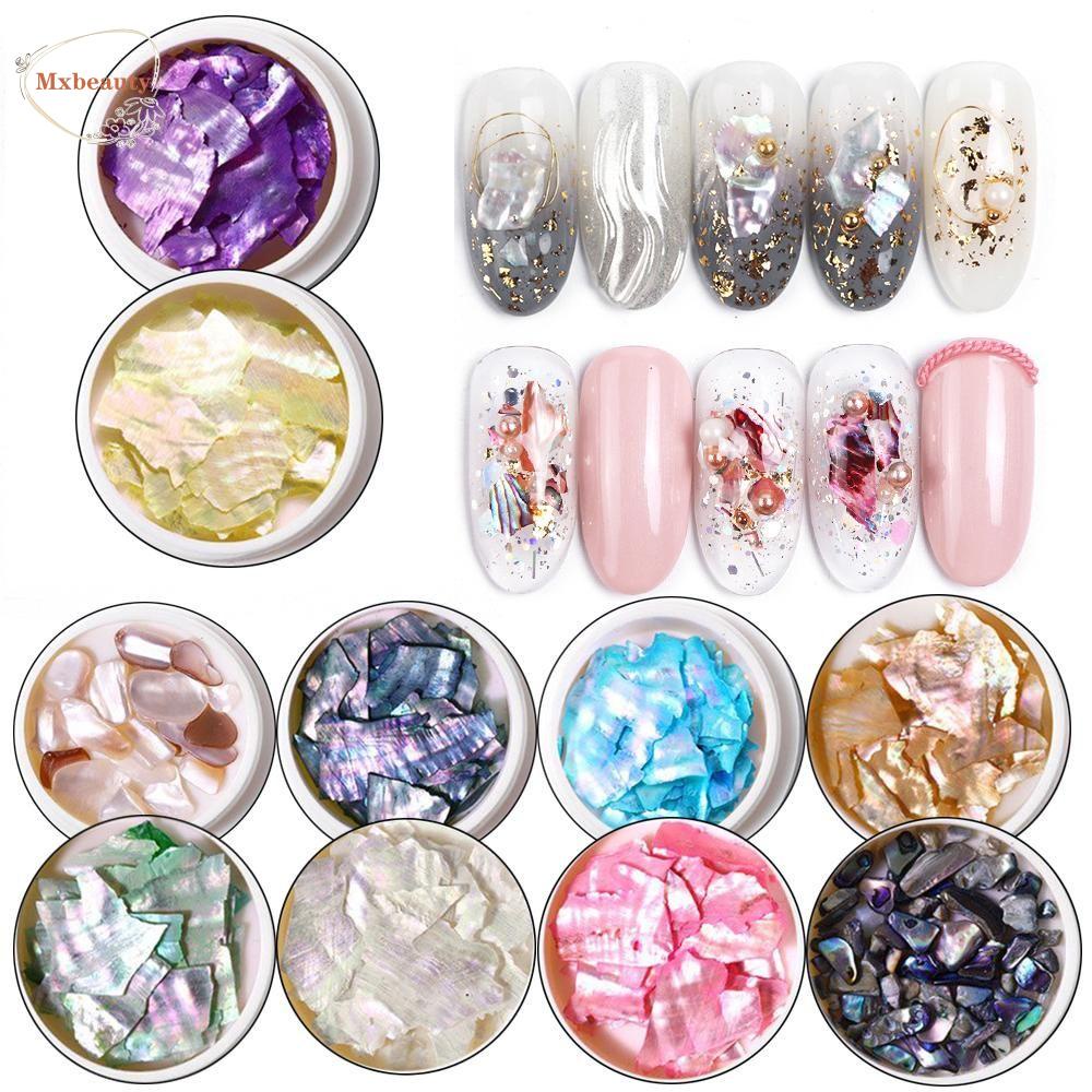 Mxbeauty Payet Serpihan Kerang Abalone 3D DIY Untuk Nail Art