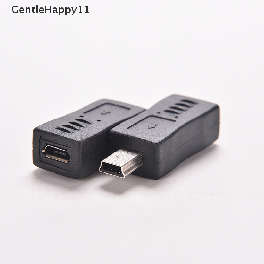 Gentlehappy New Micro USB Female to Mini USB Male Adapter Charger Converter Adaptor id