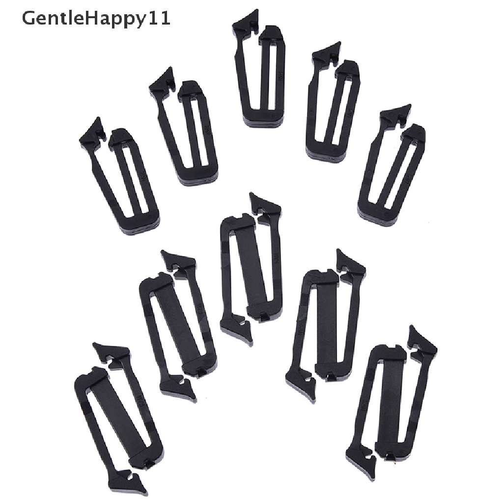 Gentlehappy 5x molle webbing buckle strap belt end clip adjust keeper Aksesoris Ransel id