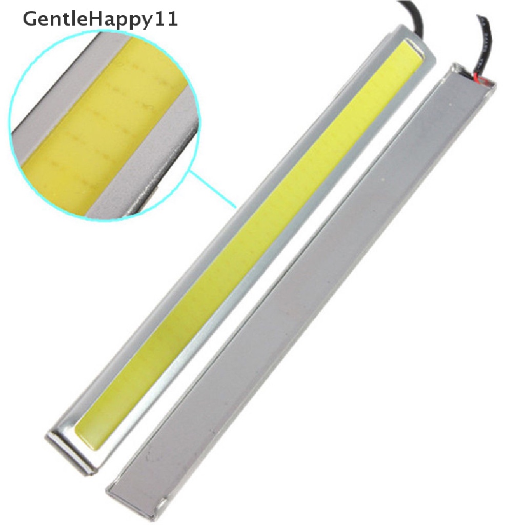 Gentlehappy 2pcs Lampu LED COB Mobil Putih Super Terang DRL Fog Driving Lamp Waterproof DC12V id