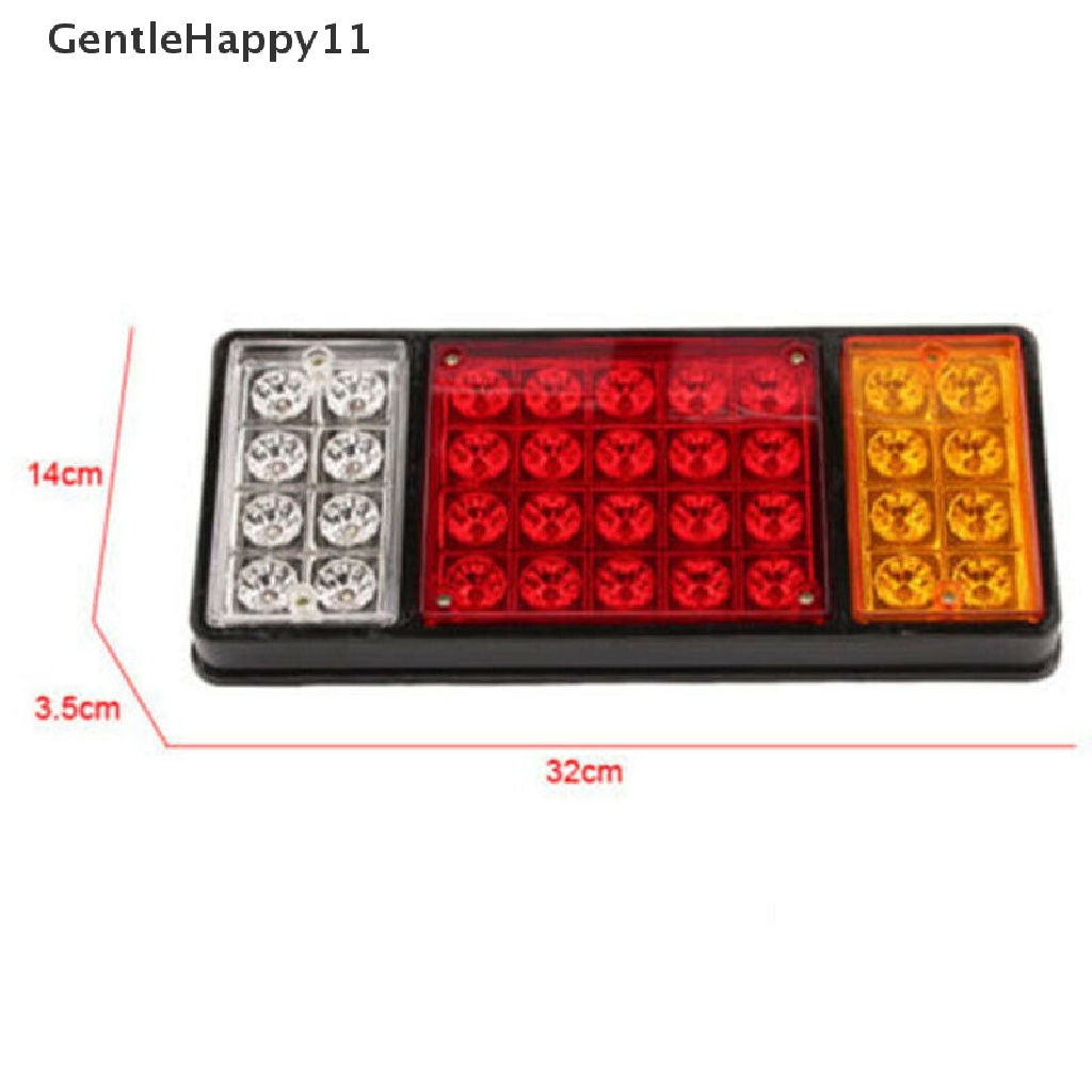 Gentlehappy 12V 36LED Rear Tail Light Rem Stop Indikator Lampu Trailer Truk Van Caravan id