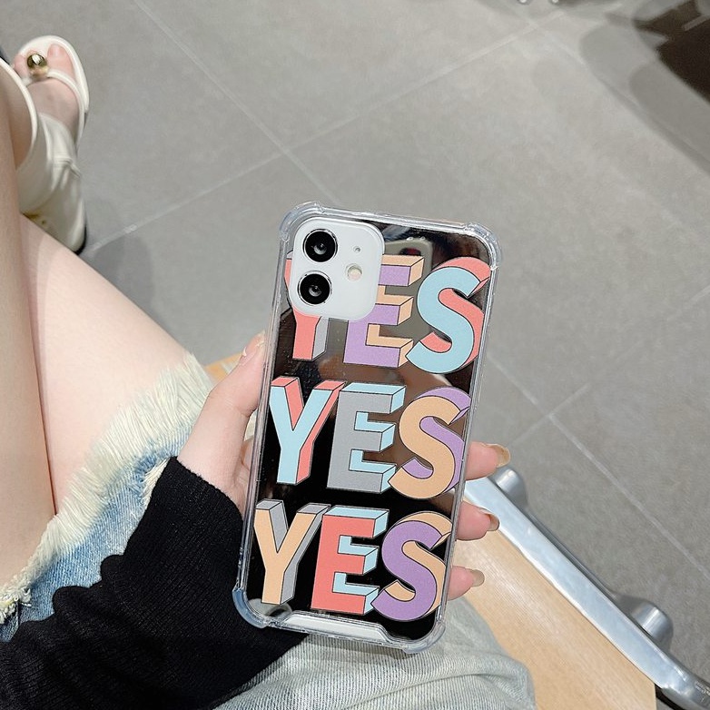 [Anti Jatuh Cermin] Pretty Makeup Silikon Soft Case IPhone 6S 7 8 Plus X XR XS Max IPhone 11 12 13 14 Pro Max 14 Plus 7 +8+12 13 mini Wanita Gadis Ins Fashion YES Lable