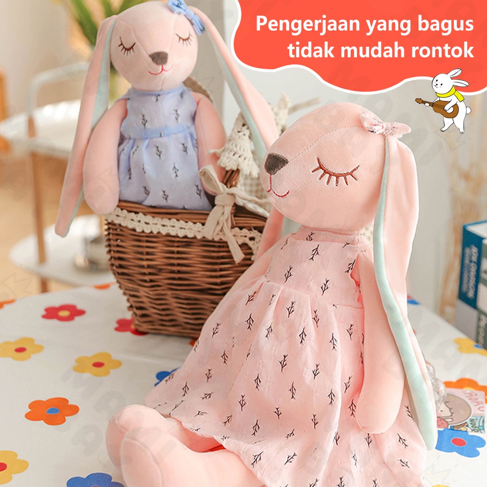 Mamibayi Boneka Bayi Kelinci Boneka Tidur Plush Rabbit Doll 35Cm