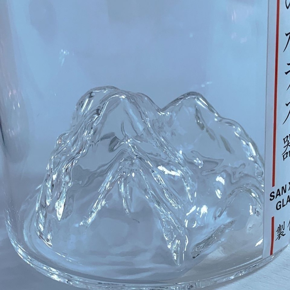 Kreatif Jepang Snowy Mountain Shaped Glass Cup High Beauty Home Shaped Water Cups