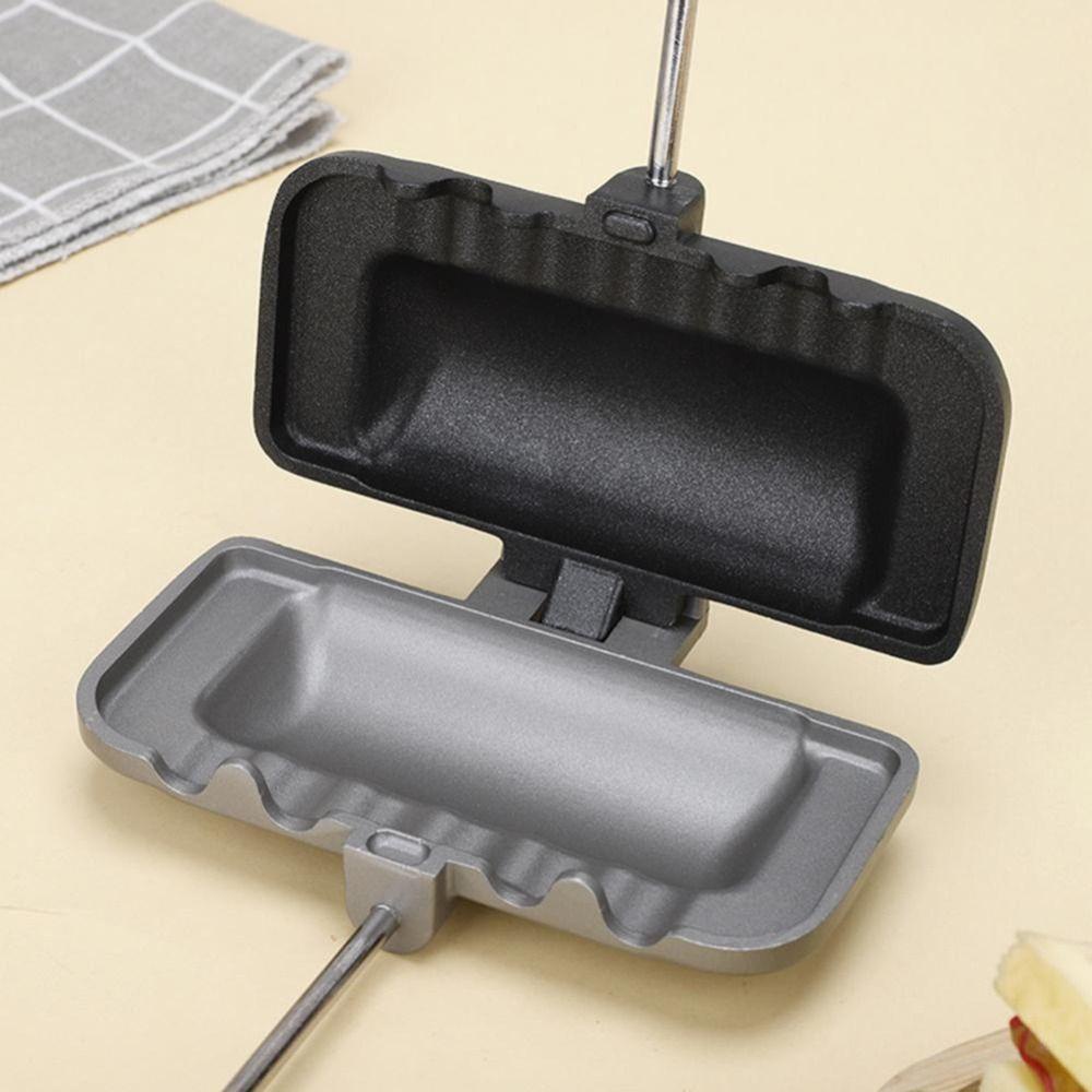 [Elegan] Sandwich Baking Tray Detachable Non Coated Non Stick Alat Panggang Dapur Pembuat Pancake Dua Sisi