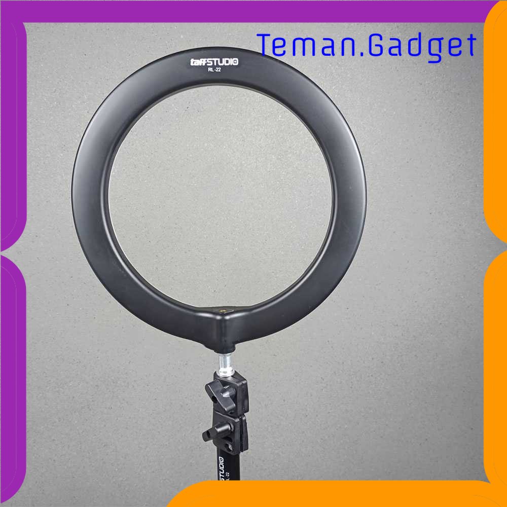 TG - KMR TaffSTUDIO Lampu Halo Ring Light Kamera 120 LED 26cm with Holder - RL-22