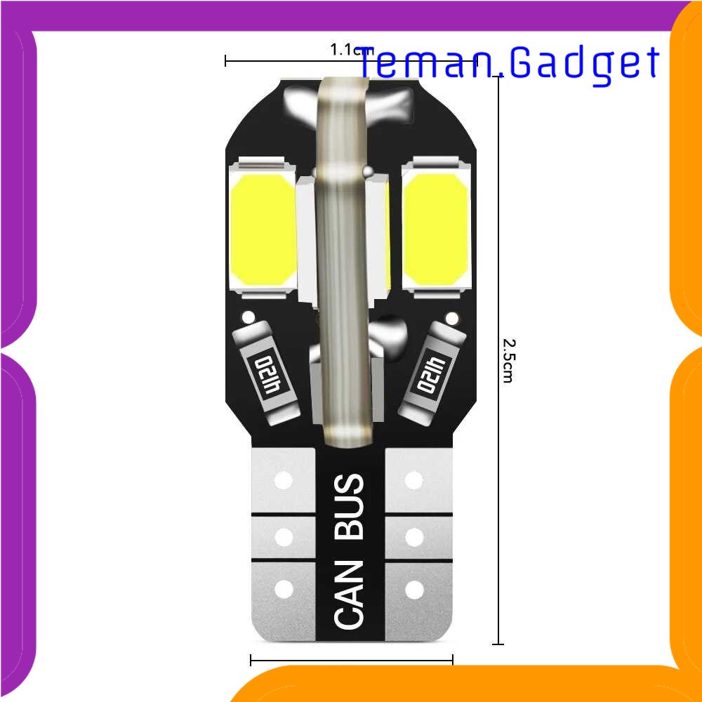 TD - OTO ASLENT Lampu Parkir Mobil LED Canbus LED T10 W5W 12V Cool White 1 PCS - 8SMD