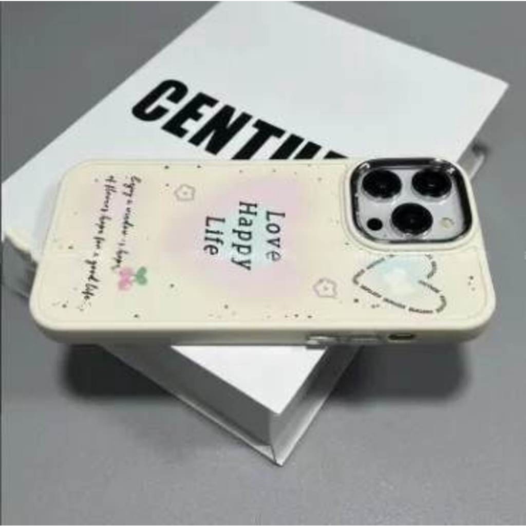 IPHONE Casing Ponsel Desain Kata Inggris Halo Dye Love Antik Putih Kompatibel Dengan Iphone12 13 14 11 Pro Max X Xs Max Xr Frfrd