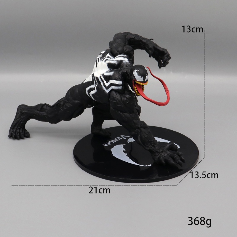 Movie Marvel The Avengers Venom Action Figure Spider Man Venom Figurine Boneka Dengan Dasar Mainan Anak Laki-Laki Dekorasi