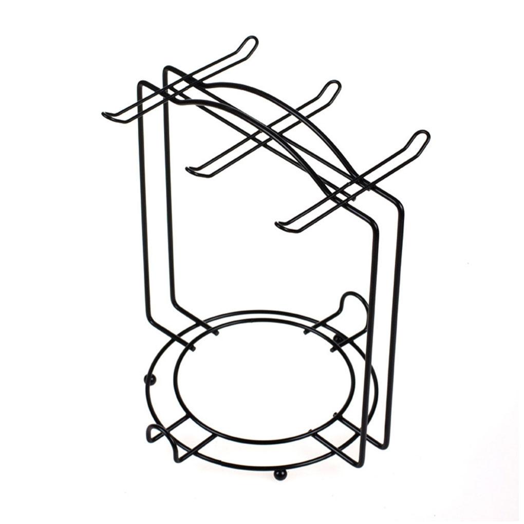 Tempat Gelas Kopi Stainless Steel Portable Anti Korosif 6kait Rumah Dapur Cafe Mug Piring Stand Base Aksesoris